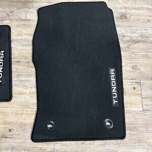 Toyota Tundra Black Carpet Floor Mats Set For Front & Second Row Custom Fit